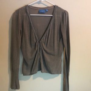 Gray Vera Wang cardigan